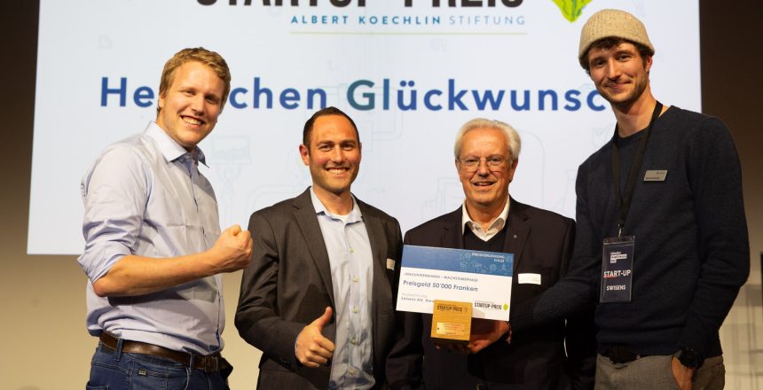 Swisens gewinnt am Innerschweizer Startup-Preis
